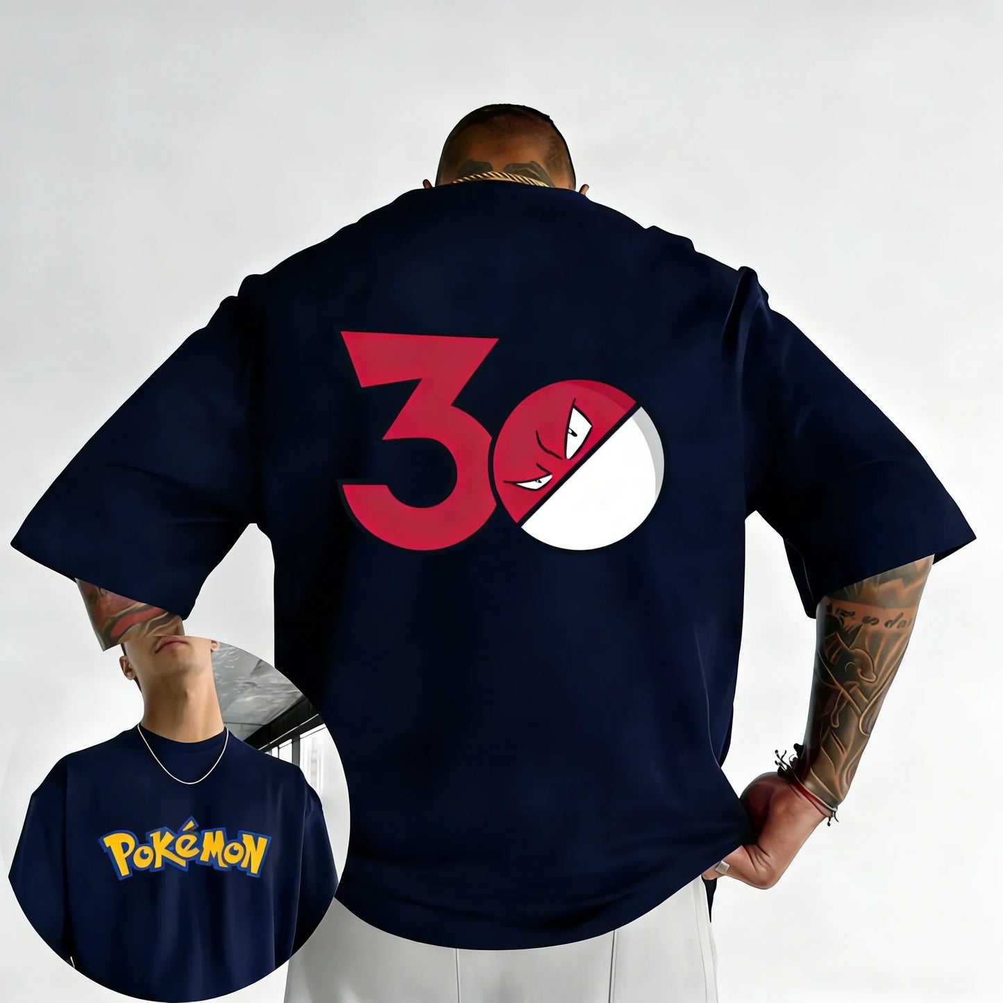 Printed T-shirt Summer Men's and Women's Loose Casual Hip Hop Trendy Short Sleeve Top