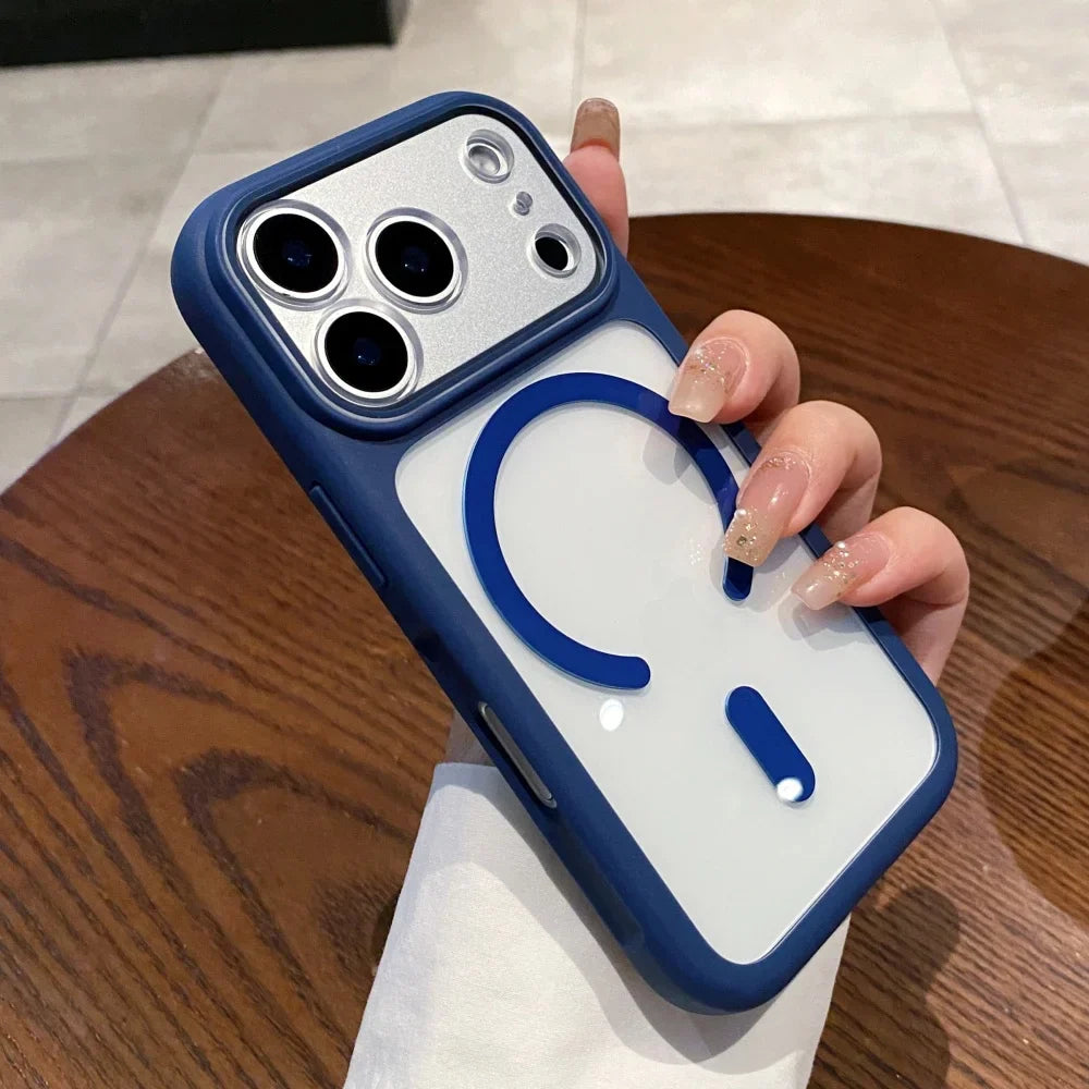 Camera Protector Acrylic Transparent For Magsafe Cases For iPhone 17 Pro Max 17 Pro Air Slim Magnetic Clear Bumper Back Cover