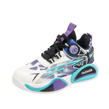 Kids Sneakers Breathable Mesh Sports Shoes for Children Boys Lightweight Basketball Shoes 2025 New Casual Sneakers Boys Trainers