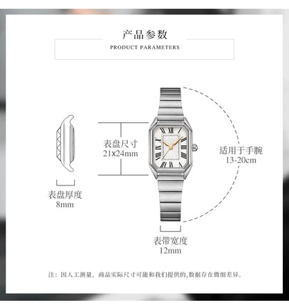 Luxury Women Quartz Watch Casual Fashion  Stainless Steel Strap Wristwatch Relojes Para Mujer Ladies Gifts