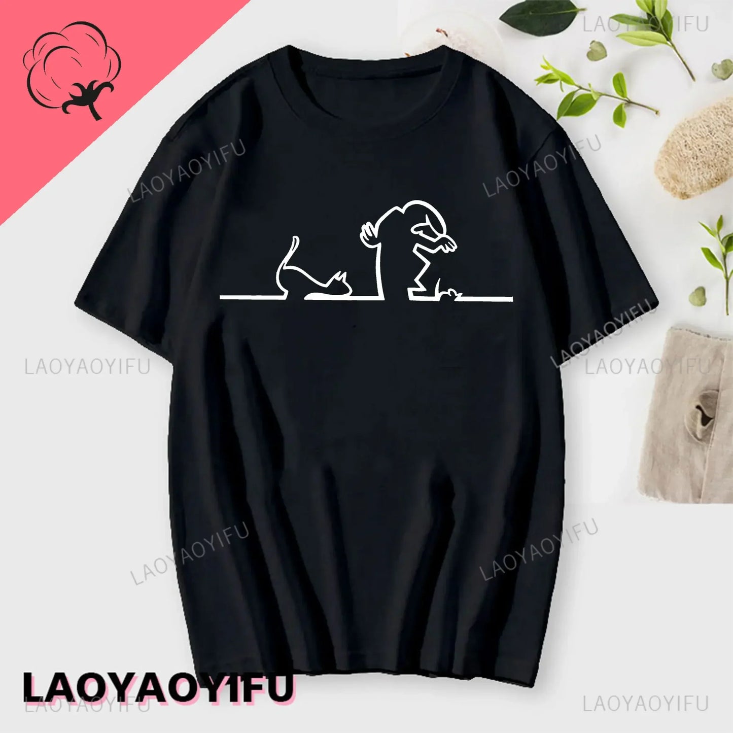 La Linea The Line Osvaldo Cavandoli TV Men Women Style Streetwear Tee Fashion Cotton T Shirt Round Neck Casual Summer Camiseta