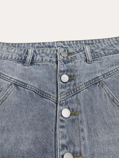 Jeans For Man Baggy Jeans Man Pants Relaxed Fit Denim Trousers Spring Summer Season Blue Classic Men Clothing No Elastic