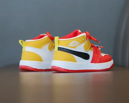 Fashion Children Sneakers Outdoor Non-Slip Boy Girl Casual Board Footwear Colorful High-top Kid Running Sports Leisure Shoes