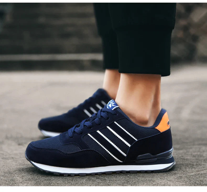 Tênis Masculino de Couro de Alta Qualidade Calçados Casuais Outono 2024 Novo Tênis Masculino Respirável Calçados Masculinos Tênis Masculino Plano Zapatillas Hombre