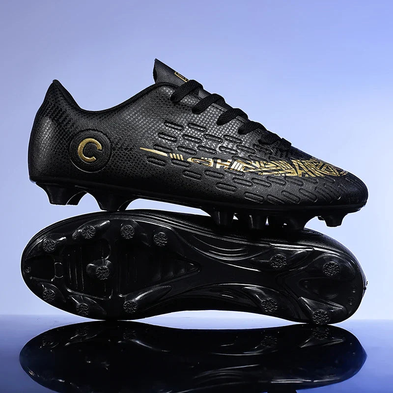 Large Size FG/TF High Quality Mens Soccer Shoes Non-Slip Turf Soccer Cleats for Kids Training Football Boots Chuteira Campo 48
