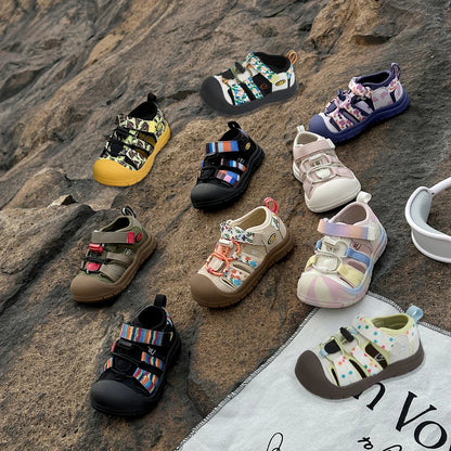 Children Mountain Functional Outdoor Breathable Sports Sandals Summer Baby Candy Color Anti-kick Sandals Boys Girls Beach Shoes