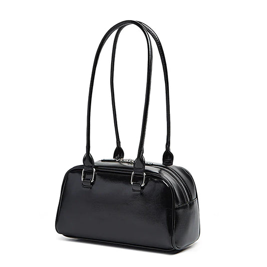 New Women's Bag Bowling Bag 2024 New Niche Joker Boston Bag Tote Bag Underarm Shoulder Bag