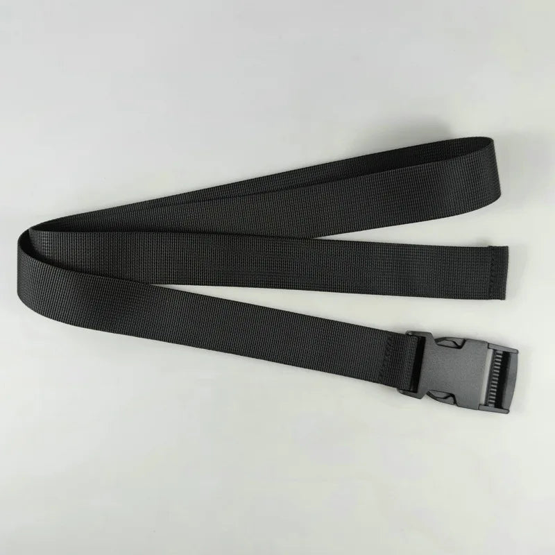 Plastic Buckle Nylon Strap for Men's Outdoor Military Training Canvas Belt 100/110/120cm Available Black