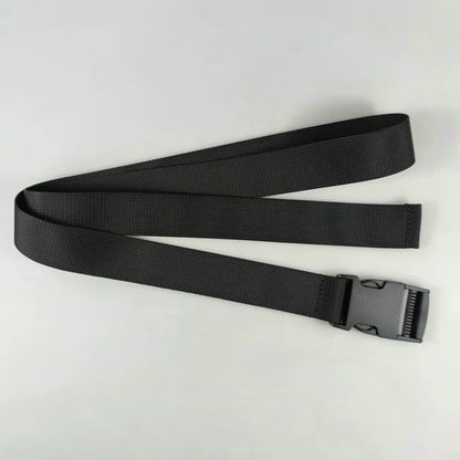 Plastic Buckle Nylon Strap for Men's Outdoor Military Training Canvas Belt 100/110/120cm Available Black