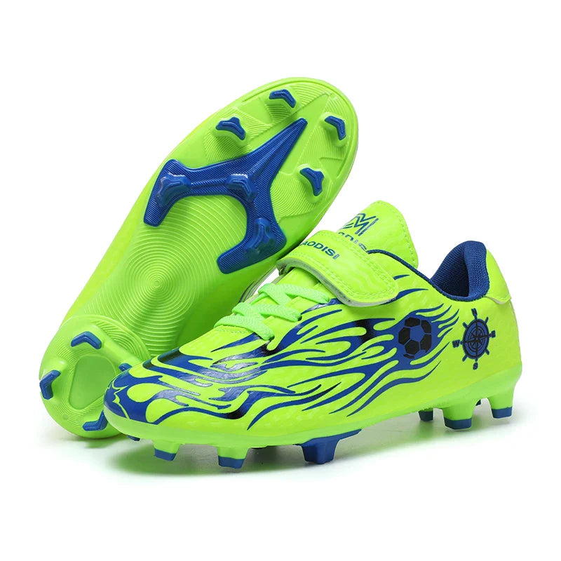 Children Soccer Shoes Kids Football Boots Cleats Boys Lightweight Training Boots Youth Outdoor Futsal Shoes Non-slip Sneakers