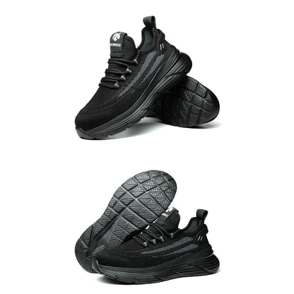 Men's Summer Labor Protection Shoes Insulated Anti-Smashing Anti-Piercing Steel Toe Caps Safety Comfortable Work Footwear