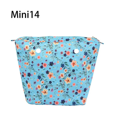 Composite Twill Cloth Waterproof Inner Lining Insert Zipper Pocket for Classic Mini Obag Senior Inner Pocket for O Bag