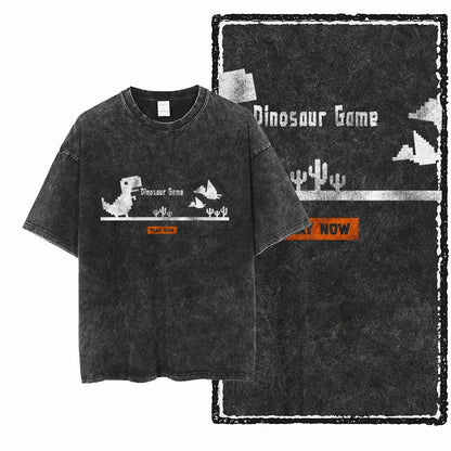 THEME Printed Cotton Acid Washed Exclusive Graphic Unisex T Shirt Cool Streetwear Men Tshirts Big Size Tee for men