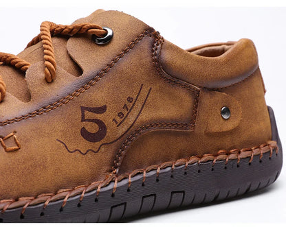 Men Leather Casual Shoes Outdoor Comfortable High Quality Fashion Soft Homme Classic Ankle Non-slip Flats Moccasin Trend