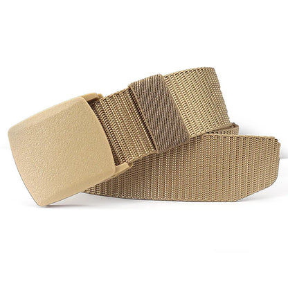 3.8X110cm High Quality Automatic Buckle Nylon Men Belt Outdoor Hunting Multifunctional Tactical Canvas Camouflage Belt for Women