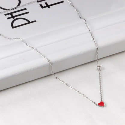 Heart Star Moon Pendant Necklaces Tiny Charms Stainless Steel Choker Women/Girls Y2K Sweater Boho Jewelry Collares