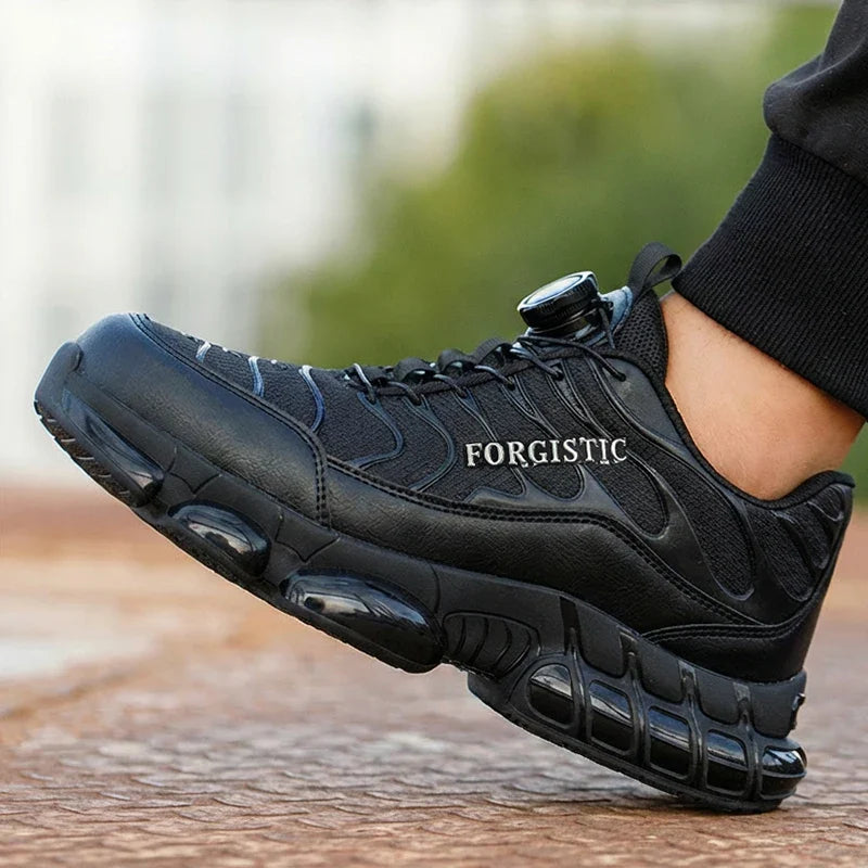 Fashion Safety Protective Shoes Men Safety Shoes Anti-smash Anti-puncture Work Shoes Steel Toe Men Comfortable Work Boots