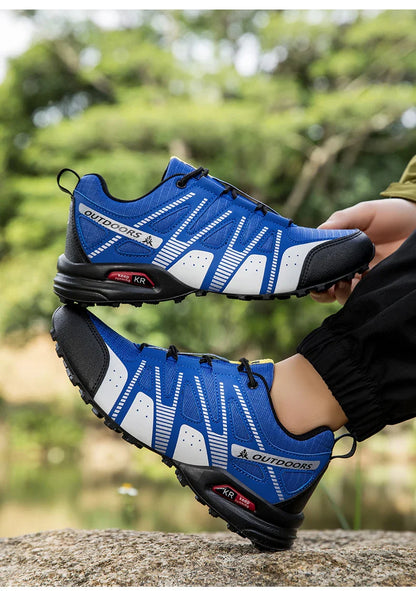 Sapatos de Caminhada Masculinos e Femininos Impermeáveis para Exteriores Tênis de Treino com Cadarço para Escalada Trekking Tênis de Montanha para Caminhada e Caça Tênis Táticos