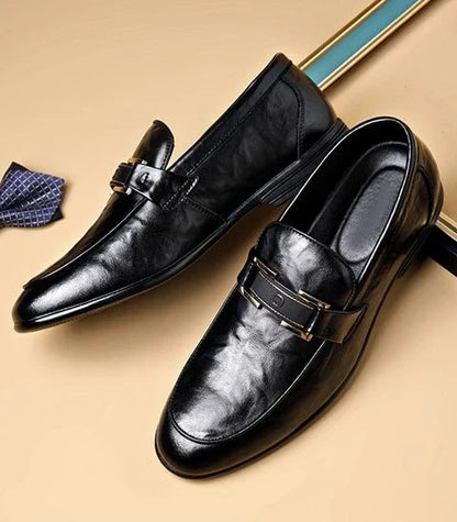 British Style Business Men's Formal Shoes Brown Slip-on Cheap Liquidation Elegant and Classic Leather Casual 39 Social Shoe Male