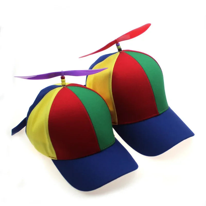 Hat Helicopter Propeller Adventure Dad Hat Rainbow Bamboo Dragonfly Baseball Cap For Adult Kids Boys Girls
