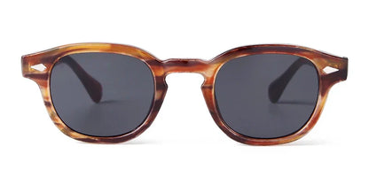 Fashion Transparent Blue Round Sunglasses Women Men 2024 Retro Rivet Tortoise Small Square Sun Glasses UV400 Lunettes De Soleil