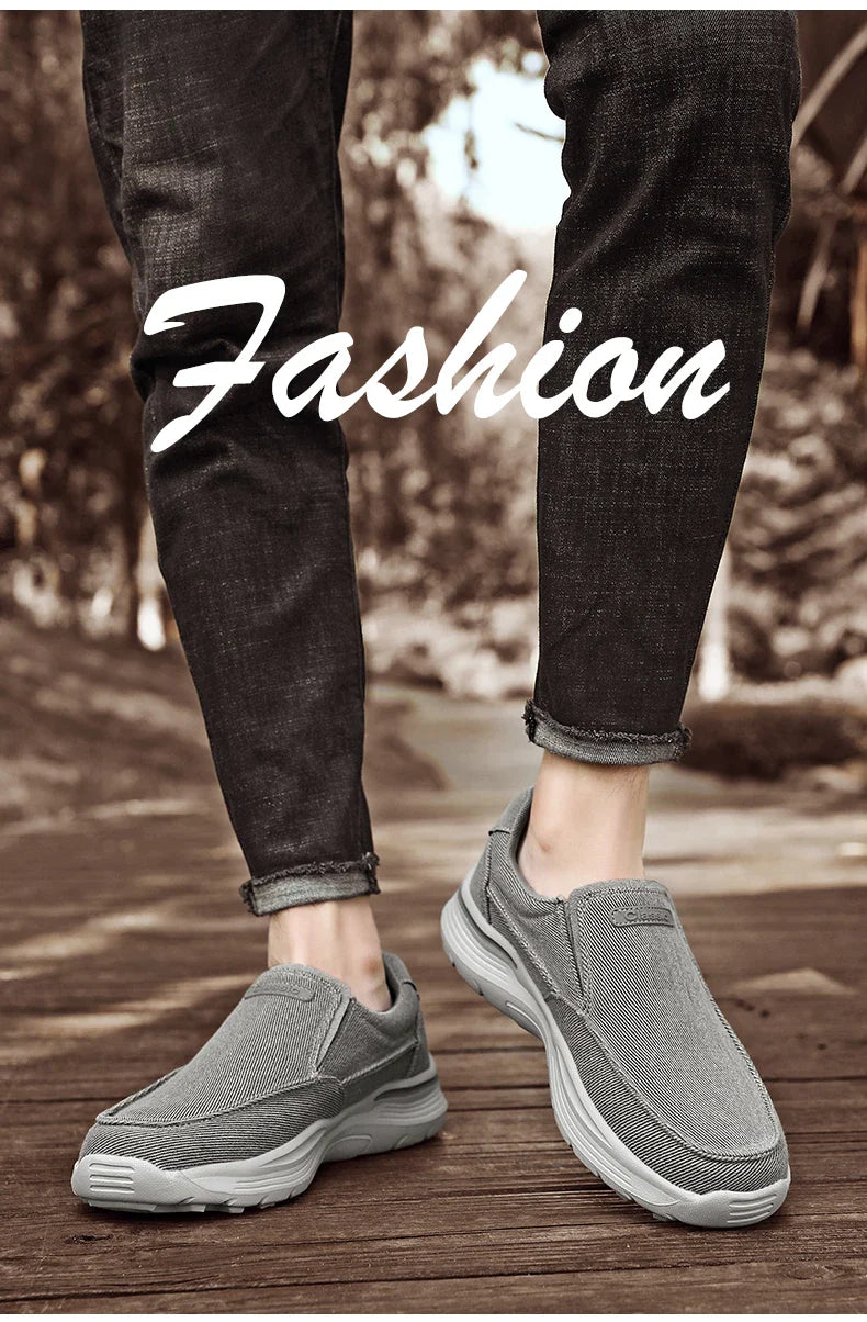 Men's Shoes Comfortable Canvas Shoes Breathable Loafers Men's Walking Sports Shoes Men's Trendy Casual Sports Shoes