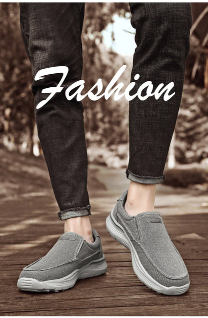 Men's Shoes Comfortable Canvas Shoes Breathable Loafers Men's Walking Sports Shoes Men's Trendy Casual Sports Shoes