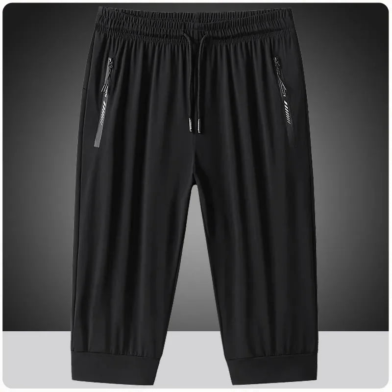 Men's Workout Gym Jogging Shorts Quick Dry 3/4 Capri Pants Training Fishing Travel
