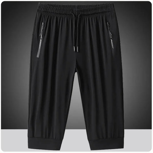 Men's Workout Gym Jogging Shorts Quick Dry 3/4 Capri Pants Training Fishing Travel