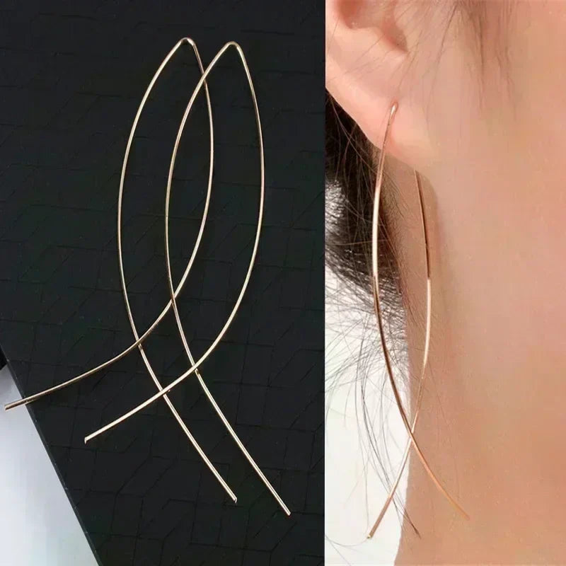 Simple Black Bow Love Earrings for Women Fashionable Personalized Beautiful Daily Accessories Party Jewelry Premium Gifts