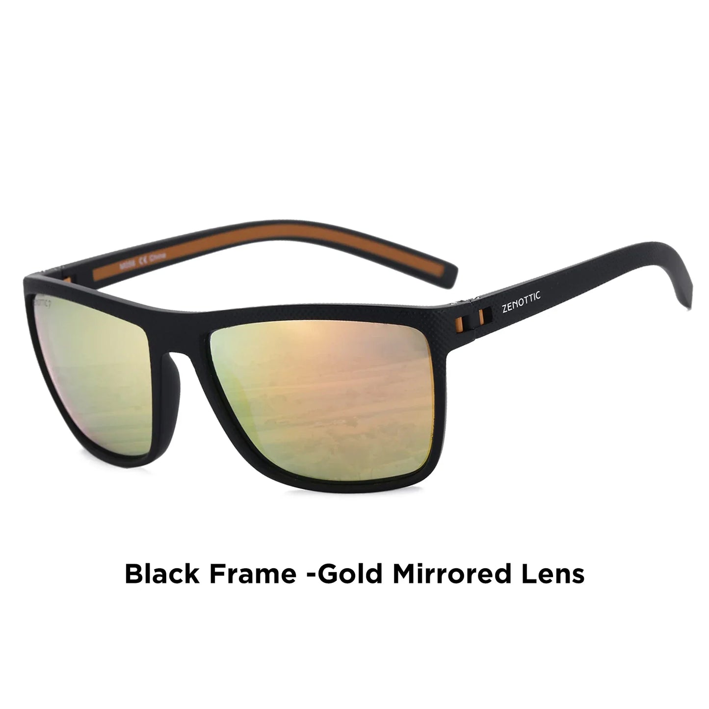 Polarized Sunglasses for Men Lightweight TR90 Frame UV400 Protection Square Sun Glasses