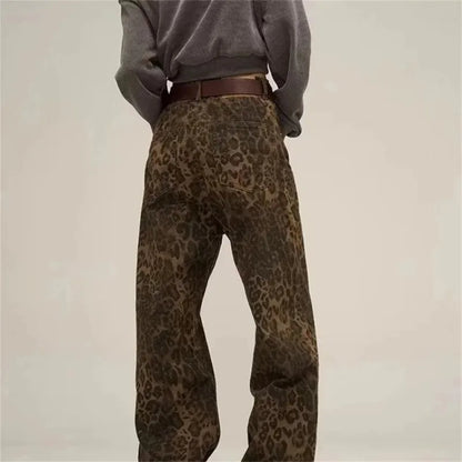 Women Denim Pants Female Oversize Wide Leg Trousers