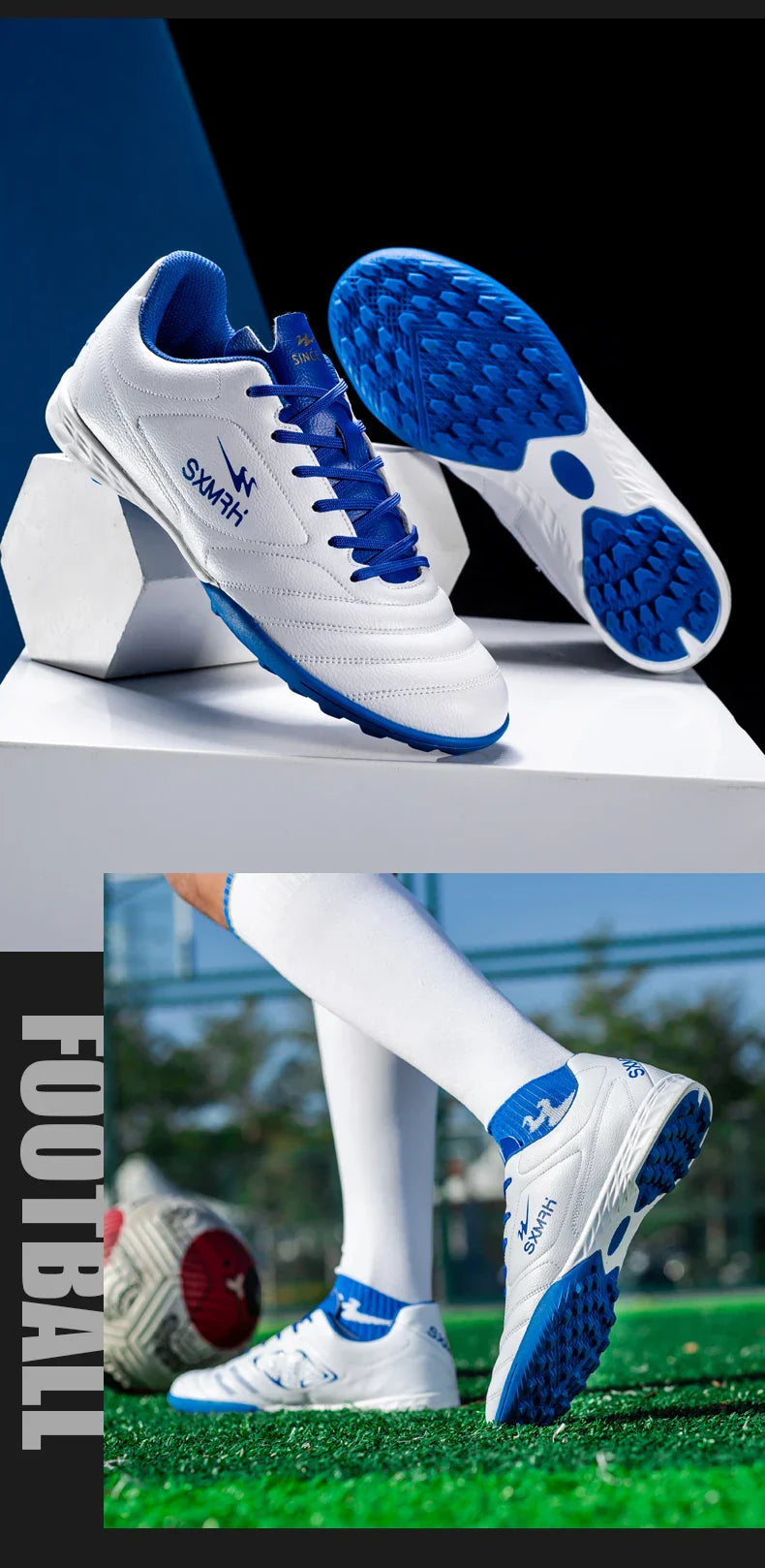 Double Star TF Turf Studs Football Shoes 33-45 Size Breathable Non-slip Outdoor Lawn Youth Professional Soccer Cleats