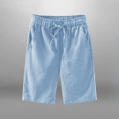 Men Shorts for Men Cotton Linen Casual Breathable Beach Shorts Men's Short Sweatpants Vacation Gym Basketball