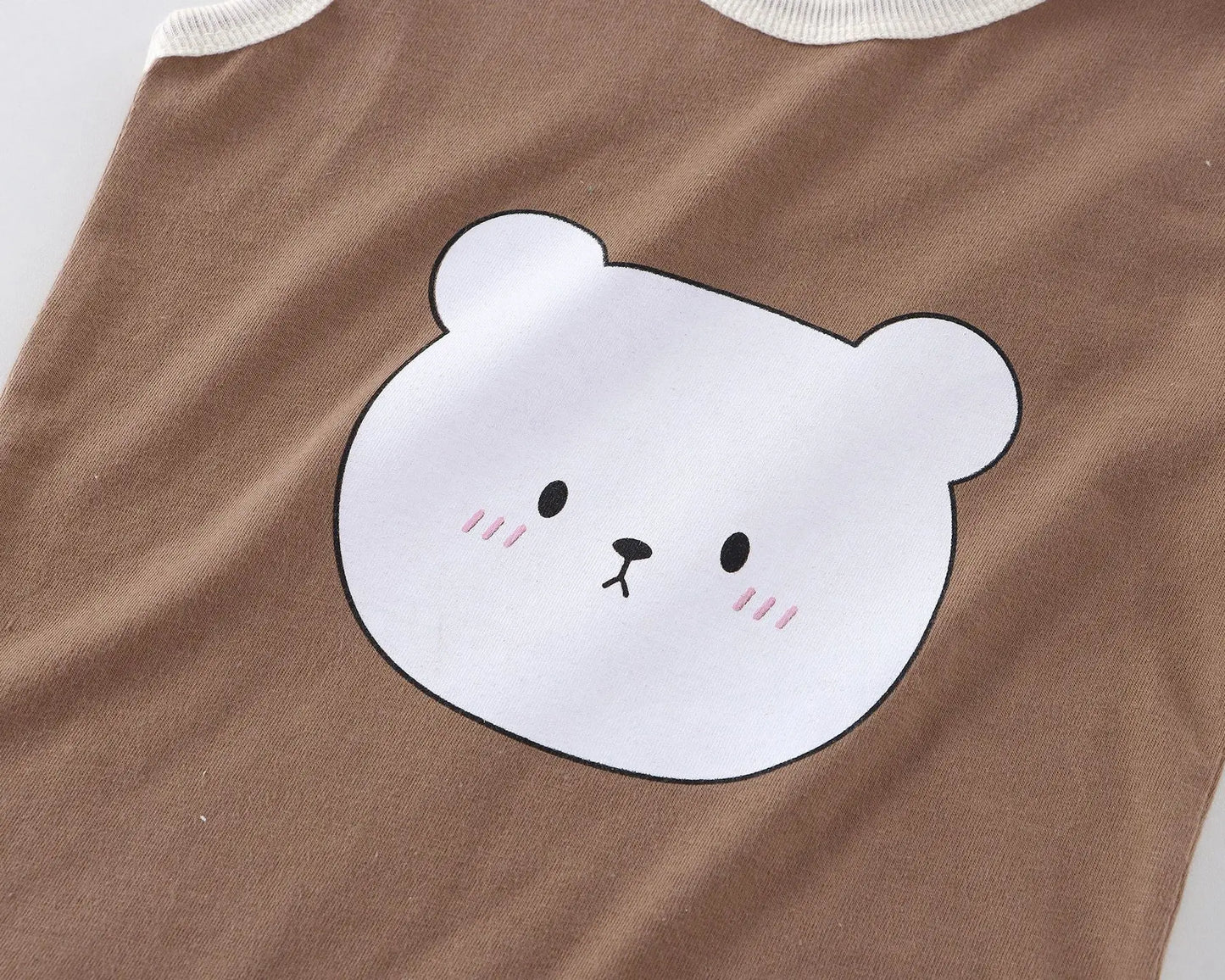 Summer Baby Boy Girls Clothes Set Children Bear Print T-shirts and Shorts 2 Pieces Suit Kid Top Bottom Outfits Casual Tracksuits