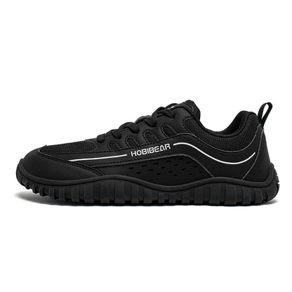 Unisex Wide Toe Sneakers Outdoor Travel Breathable Shoes Comfortable Lace Up Walking Sneakers