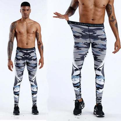 Men's Compression Pants Men Sportswear Training Legging Gym Skinny Trousers Tights Bottoms Jogging Sweatpants Running Pants Men