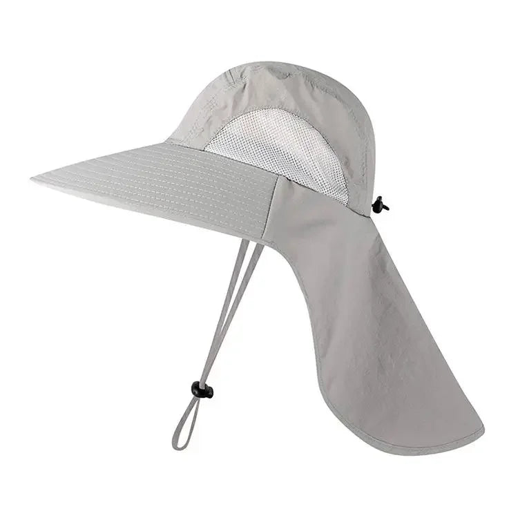 Wide Brim Sun Hat with Neck Flap for men women Adjustable Outdoor