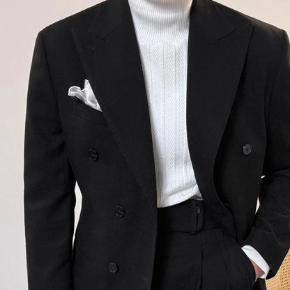 Casual Men's Tuxedos for Office Party Ball High-Quality Men's Suiting Winter Business Dressing Smoking Attire Menswear