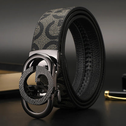 New Width 3.4cm Women's Belt Formal Leather Canvas Belt Women High Quality Metal Buckle Male Belt for men jeans work belt