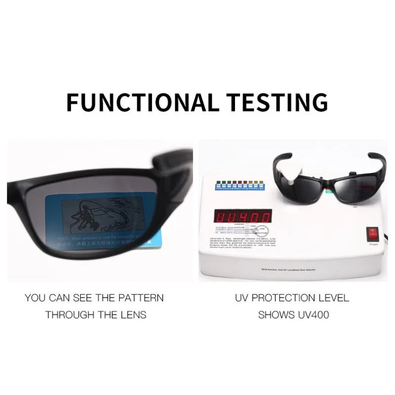 1/3PCS Unisex Polarized Sports Sunglasses Photochromic Wraparound Lenses for Cycling Fishing Driving Night Vision