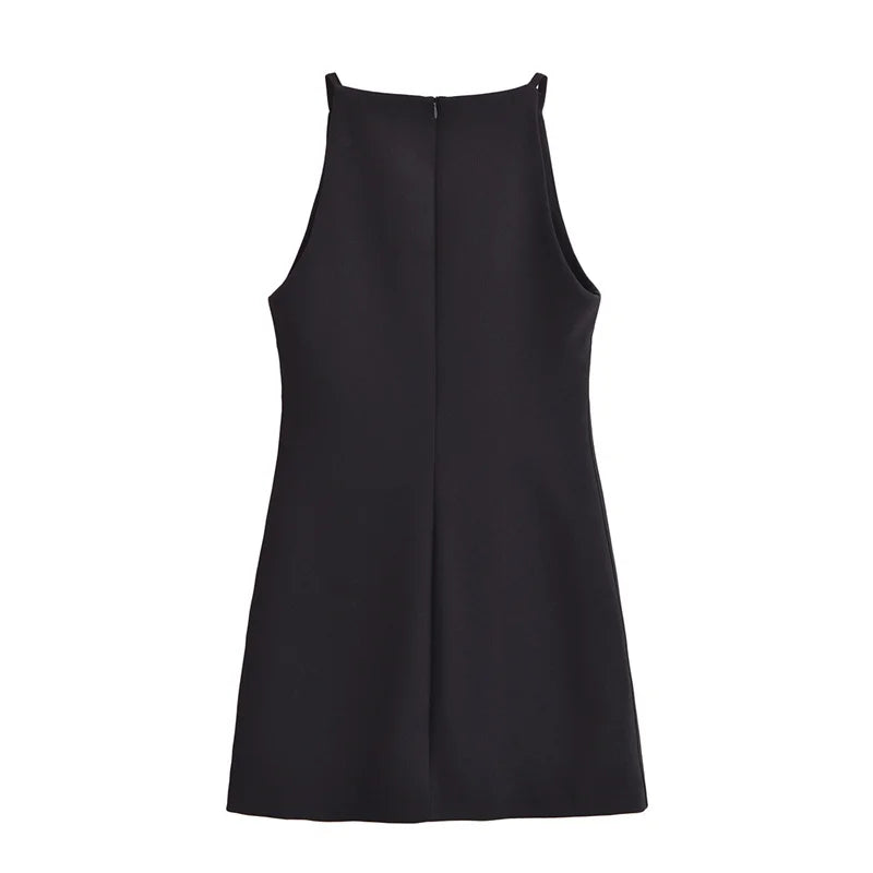 White Mini Dress Woman Sleeveless Summer Short Dresses For Women 2025 Off Shoulder Black Sexy Dress Evening Party Dresses