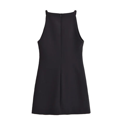 White Mini Dress Woman Sleeveless Summer Short Dresses For Women 2025 Off Shoulder Black Sexy Dress Evening Party Dresses