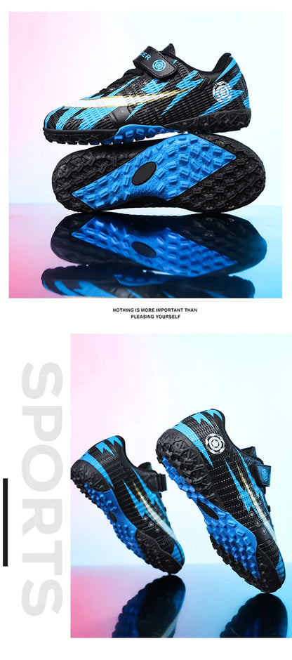 New Kids Soccer Shoes TF School Football Boots Boys Girls Cleats Grass Sneakers Child Outdoor Athletic Training Sports Footwear