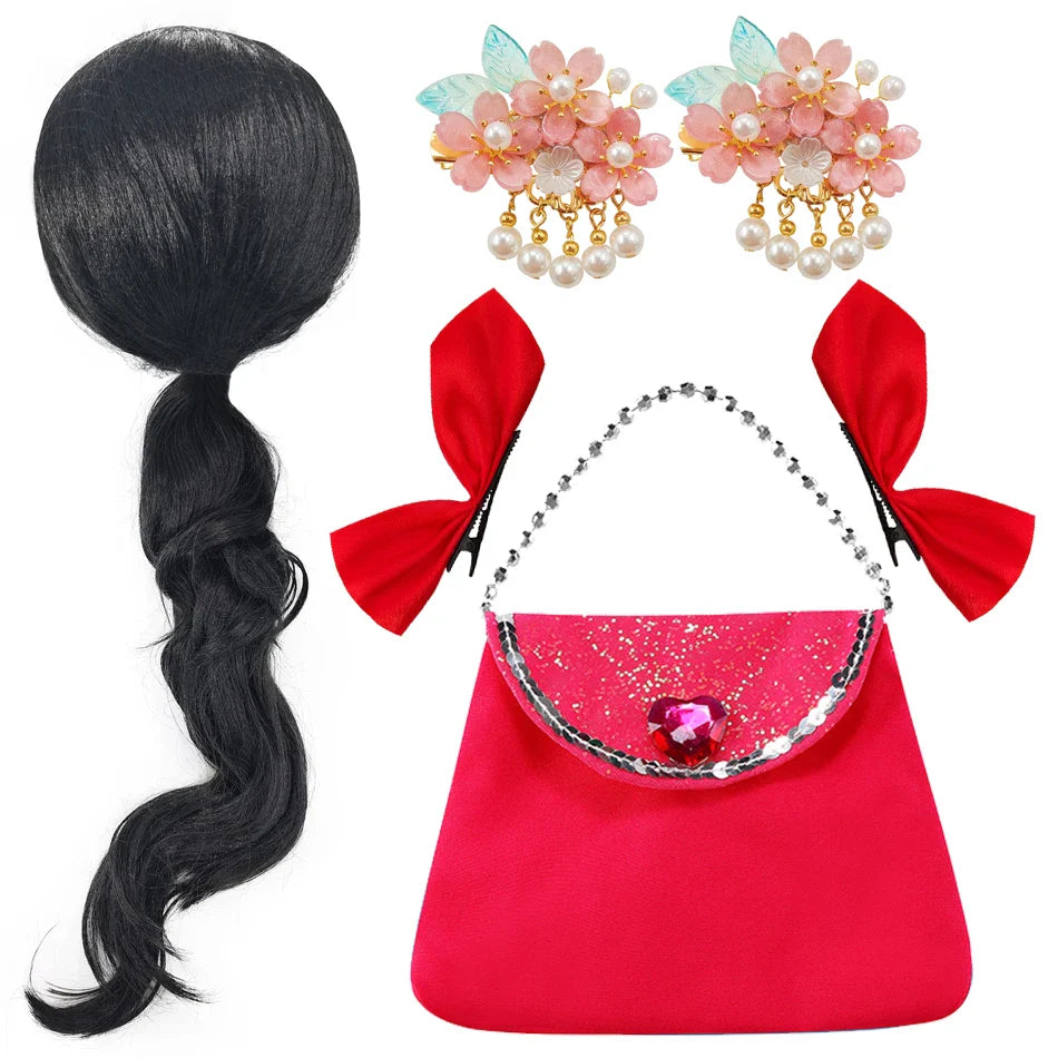 Elena Dress Girl Princess Cosplay Costume Kid Halloween Party Dressup Carnival Frocks Birthday Party Carnival  2-10Y