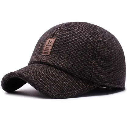 Vintage Men Beret Hat Leather Flat Hats Warm Autumn Winter Windproof Adjustable High Quality Peaked Cap Mens Retro Beret Caps