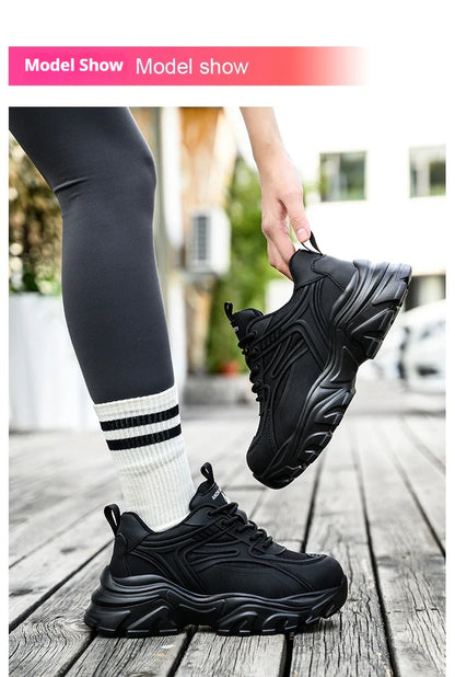 Indestructible Safety Shoes Women Work Sneakers Lightweight Security Boots Anti-smash Puncture-Proof Work Boots Steel Toe Shoes