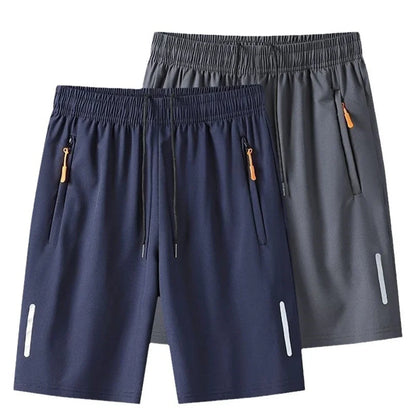 Men's Summer Ultra-thin Ice Silk Beach Casual Shorts