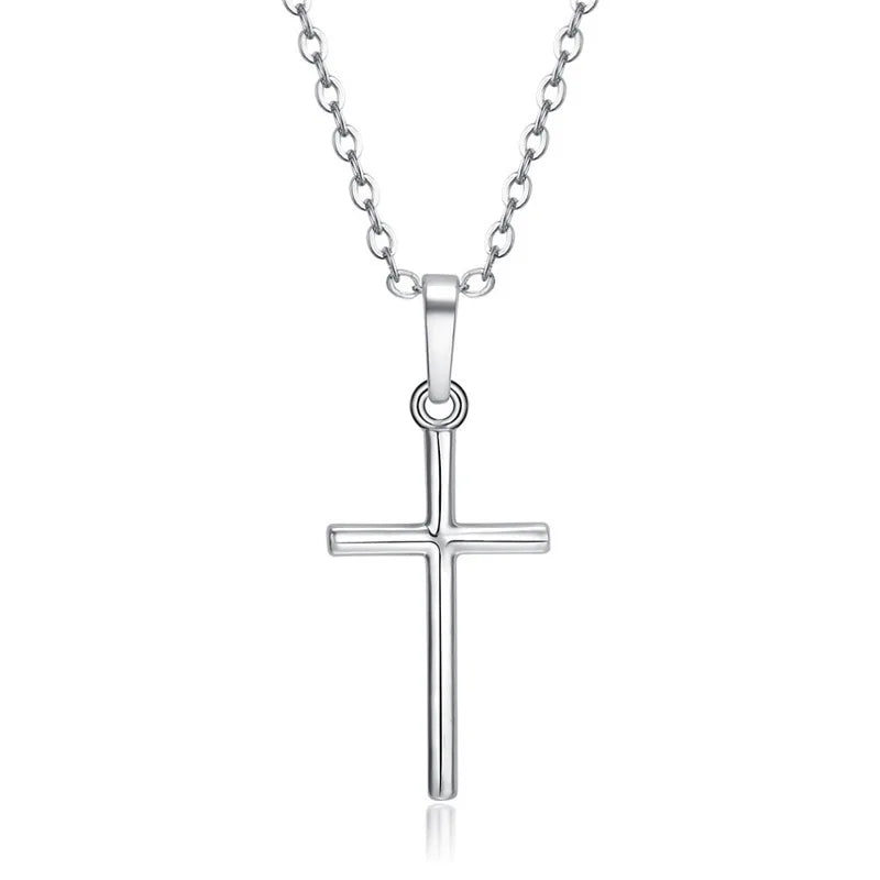 Rotatable Crown Rhinestone Cross Choker Necklace Earrings Rings for Women Minimalist Cross Chain Christian Jewelry Prayer Gift
