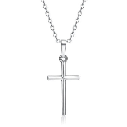 Rotatable Crown Rhinestone Cross Choker Necklace Earrings Rings for Women Minimalist Cross Chain Christian Jewelry Prayer Gift